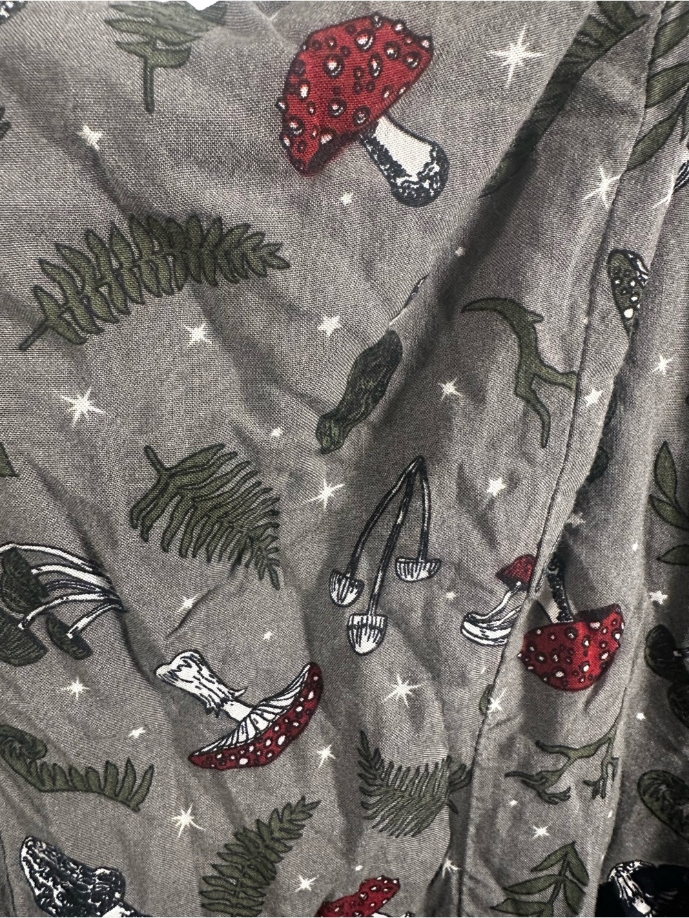 P307. Thorn and Fable Mushroom Print MIDI Dress size small - Picture 2 of 5